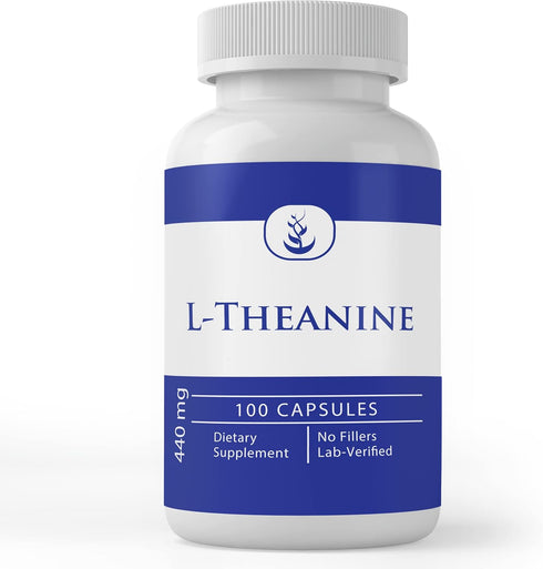 Pure Original Ingredients L-Theanine, 100 Capsules, Always Pure, No Additives or Fillers
