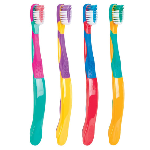 SmileGoods Y293 Child Toothbrush, 29 Tuft, Soft Bristle, Individually Packaged, Assorted Colors, Bulk Pack of 72