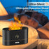 ZSETG Flame,180ML Capacity,7 Aromatherapy Air Humidifier With Water Tank Color Ambient Light,Shut-Off