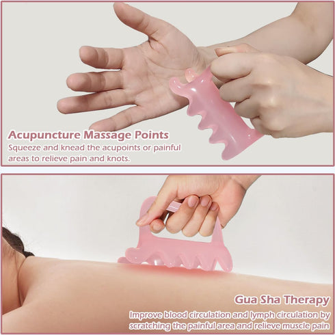 iunxkmi Fascia Cellulite Massage Tool, Trigger Points Myofascial Release Tool for Neck, Shoulder, Back, Resin Body