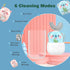 Kids Electric Toothbrush - U Shaped Sonic Automatic Brush with 5 Brush Heads, 6 Cleaning Modes, IPX7 Waterproof