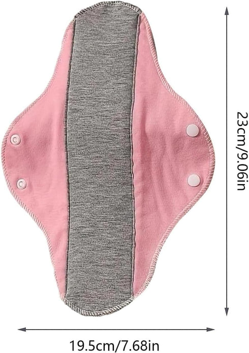 Stonzenith (6 Reusable Leakproof Graphene Absorbent Pad for Women, Leak-Proof Waterproof Washable in-Continence Pads