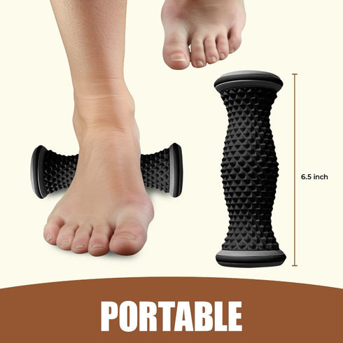 VORNNEX Foot Massager Roller - Portable Arch & Plantar Fasciitis Relief Tool - Deep Tissue Muscle Massage Roller
