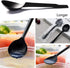 150 Pack Large Disposable Plastic Spoons, Heavy Weight Individual Wrapped Teaspoons for Soup Dessert Ice Cream (Black,