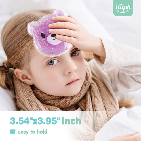 Hilph Kids Ice Packs - 3 Bears Reusable Boo Boos Buddy Ice Packs for Pain Relief, Hot Cold Compress for Kids