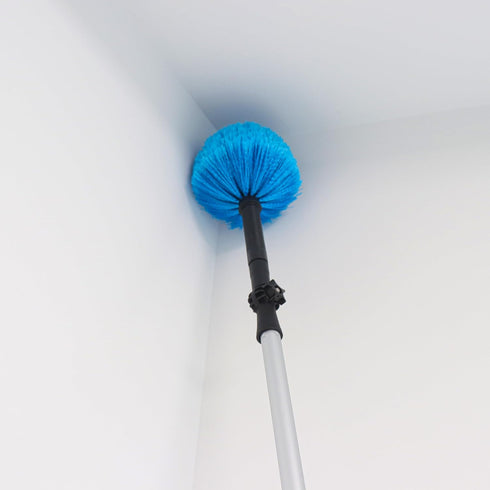 Twist-On Cobweb Duster Head, Soft Bristles Spider Web Duster Brush for Indoor & Outdoor Cleaning
