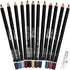 12Pcs Lot Set - 12 Colors Waterproof Eyeliner Pencil with Sharpener