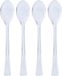 Lillian Tablesettings Mini Spoon | Clear | 48 Count Plastic Serve-ware (Spoons)