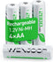 WENJOOP Rechargeable AA Batteries, 2800mAh High Capacity, NiMH AA Rechargeable Batteries 4Pack Long