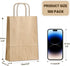 Gift Bags 8.25"X5.9 "X3.15" 100pcs Brown Paper Bags with Handles,Kraft Paper Bags for Small Business Christmas Bulk Bags, Wedding Party Favor Bags,Shopping Lunch Bags, Halloween Trick-or-Treat (Brown)