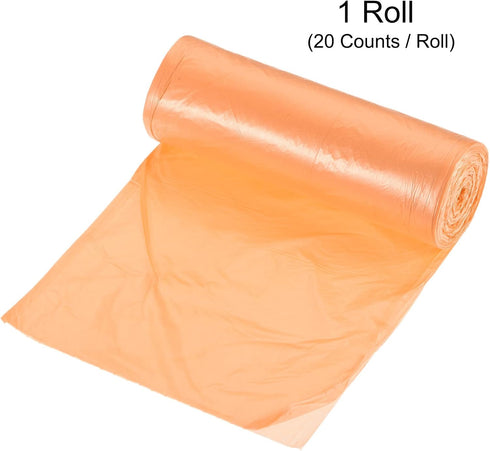 MECCANIXITY 2-4 Gallon Small Trash Bags, 20 Counts/Roll Garbage Waste Basket Liners for Kitchen, Office, Bathroom