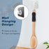 KIPRITII Ergonomically Back Scrubber for Shower, Double-Sided Long Handle Wet & Dry Brush for Cellulite and Lymphatic