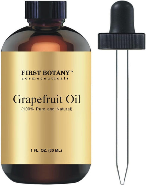 100% Pure Essential Oil 1 fl oz - Premium Oil for Aromatherapy, Massage & Household Uses (Grapefruit)