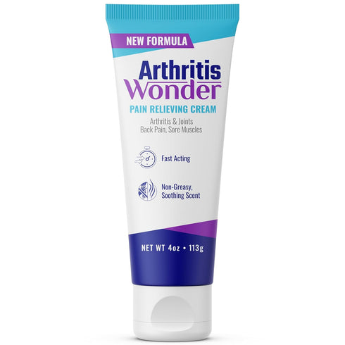 Fast-Acting Pain Relief Cream, 4 oz – Non-Greasy Formula for Arthritis Pain in Hand, Knee, Foot, Wrist Joints