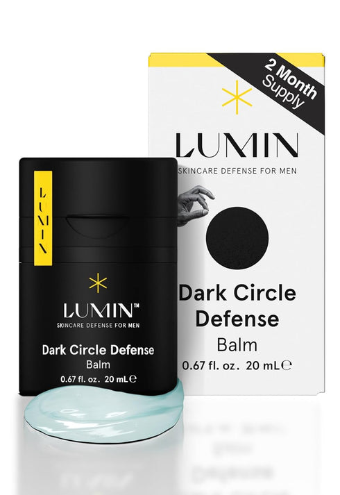 Lumin Men's Dark Circle Defense Balm, Anti-Aging Eye Cream Treatment, 20ml, Suitable for All Skin Types