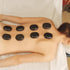 Newworldmassage 12pcs Set Black Volcanic Lava Massage Stone for Full Body - Natural Stones, Perfect for Neck & Leg Body