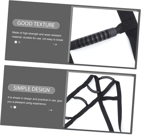 Ladder Assist Handle Strap for Elderly Disabled Multi Purpose Bed Pull Up Device with Grip Handles for Seniors Patients