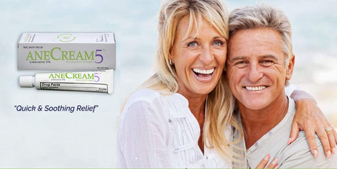 AneCream5-5% Lidocaine Numbing Cream, Maximum OTC Strength, Medical Grade Topical Anesthetic Pain Numbing Cream,