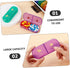 LOLIPPYY 7-Day Weekly Pill Organizer Portable Medicine Travel Case with Colorful Compartments and Morning Evening