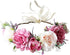 Vivivalue Women Flower Crown, Girl Flower Headband, Floral Headpiece Halo for Wedding Party Photos