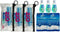 ZiQ Travel Kit with Toothpaste, Mouthwash, Toothbrush, and Floss Picks Set 3 Set