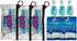 ZiQ Travel Kit with Toothpaste, Mouthwash, Toothbrush, and Floss Picks Set 3 Set