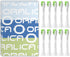 Replacement Heads Compatible with Philips Sonicare W DiamondClean - HX6062 HX6063 HX6064, 10 Pack, White