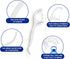 RAZOKO Dental Floss Picks, 4-Pack (200pcs) with Portable Case, High Toughness Toothpicks for Family Travel