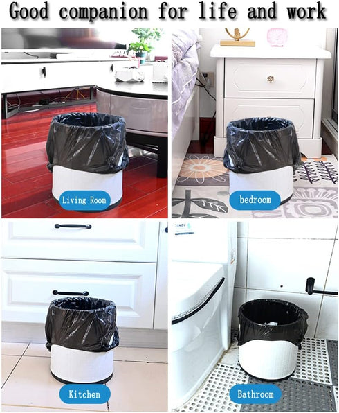 Small Black Trash Bags, 200 Counts, Thicken Value Pack, 4 Gallon Trash Bags for Office, Kitchen, Bedroom