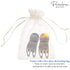 Parcelona French Simply Bear Paw Medium 3” Set of 2 Celluloid Hair Claw Clips for Women and Girls - Black-Tortoise Shell