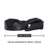 ZIMASILK 100% Mulberry Silk Headband, Elastic Twisted Hair Wrap Accessory for Women (Black)