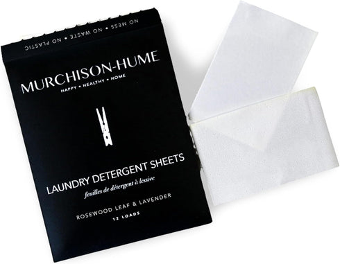 Murchison-Hume Zero-Waste Luxury Travel Laundry Sheets, Pack of 6 Double Sheets, Up to 12 Loads