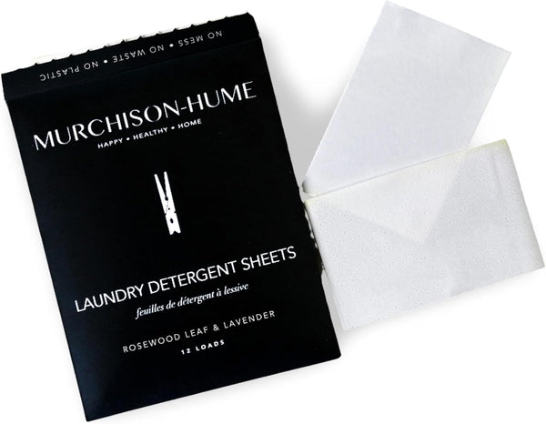 Murchison-Hume Zero-Waste Luxury Travel Laundry Sheets, Pack of 6 Double Sheets, Up to 12 Loads