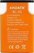 BL-5C Battery 3.7V 1500mAh Rechargeable Battery, Large Capacity for Home Radio (2 Pieces)