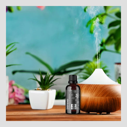 Set Maple Holistics Essential Oil - Breathe Protect and Defend Purifying Essential Oil Blends for Diffuser Aromatherapy