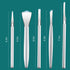 Pedicure Knife Set, Manicure Set, Ingrown Toenail Kit, Top Notch Foot Blade (5 Pcs Leather Case Included)