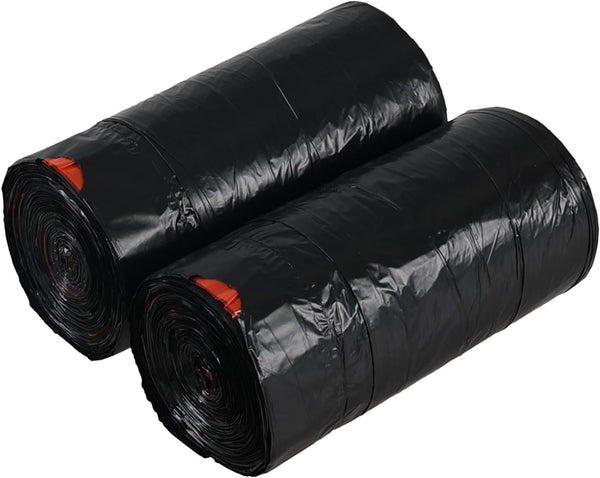 5 Gallon Medium Drawstring Garbage Bag, Black Trash Can Liner, 104 Bags