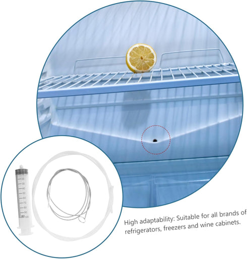 Drain Clog Remover Set, Refrigerator Drain Hole Unclogger Tool for Home Cleaning and Water Drainage