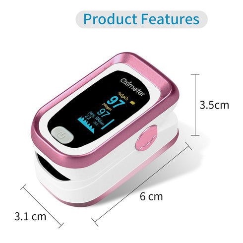 JUYII Fingertip Pulse Oximeter, Accurate Blood Oxygen Saturation Monitor for SpO2 Pulse Reading