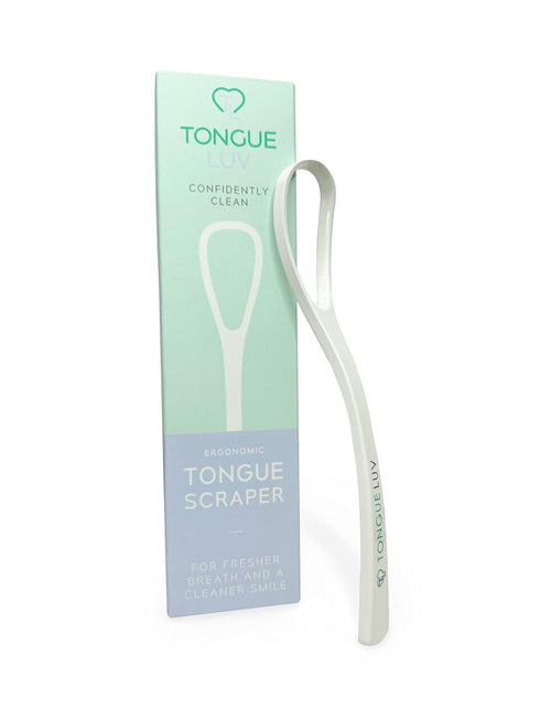 Ergonomic Tongue Scraper - Dentist-Developed Tongue Cleaner for Adults, Gentle Stylish Oral Care