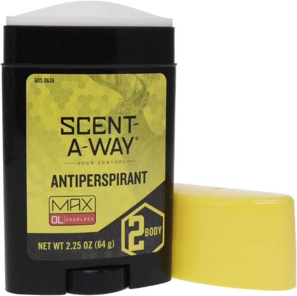 Hunters Specialties Scent-A-Way MAX Odorless Antiperspirant, 2.25 Oz, for Hunters, Trappers, Anglers