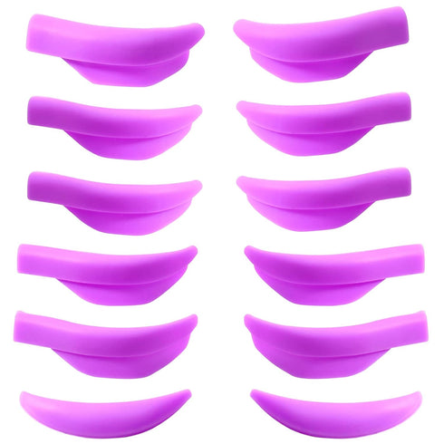 Lash Lift Shield, 9 Sizes Colorful Eyelash Perm Rods, Glueless Lash Lamination Roller Soft Silicone Pads (Pink)