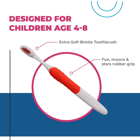 2500C Texture Grip Child Toothbrush, 1 Dozen, Engaging Dental Care for Young Smiles