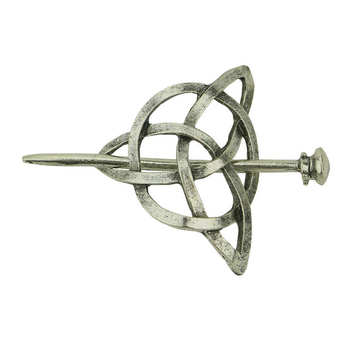 Tinsow Silver 2 Pcs Hair Clip Set, Creative Celtic Hair Slide Hairpins, Hair Accessories for Women (Style B S)