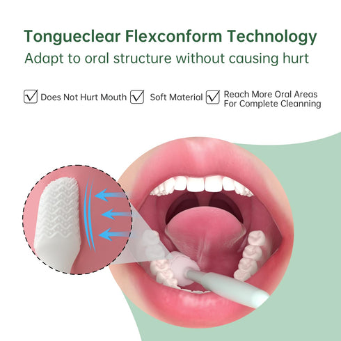 Oral Mucosal Cleaner | Silicon Oral Care Cleaner | Gum Massager with Air Bag (1 pc)