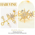 Yean Gold Star Wedding Hair Vine, Rhinestone Headpiece and Crystal Bridal Hair Accessories for Women