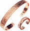 LONGRN Pure Copper Magnetic Ring & Bracelet - Adjustable Size for Women