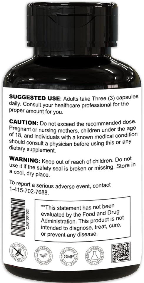 Magnesium Glycinate Supplement, Mineral Magnesium Supplement, 90 Capsules
