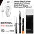 Eyeglasses Nose Pads, TEKPREM Screw in Replacement Kit with 5 Pairs Silicone Nose Pads, Tools