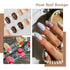 Sethexy Short Oval False Nails - 500Pcs Full Cover Acrylic Nail Tips for Art Nail Design (Clear)